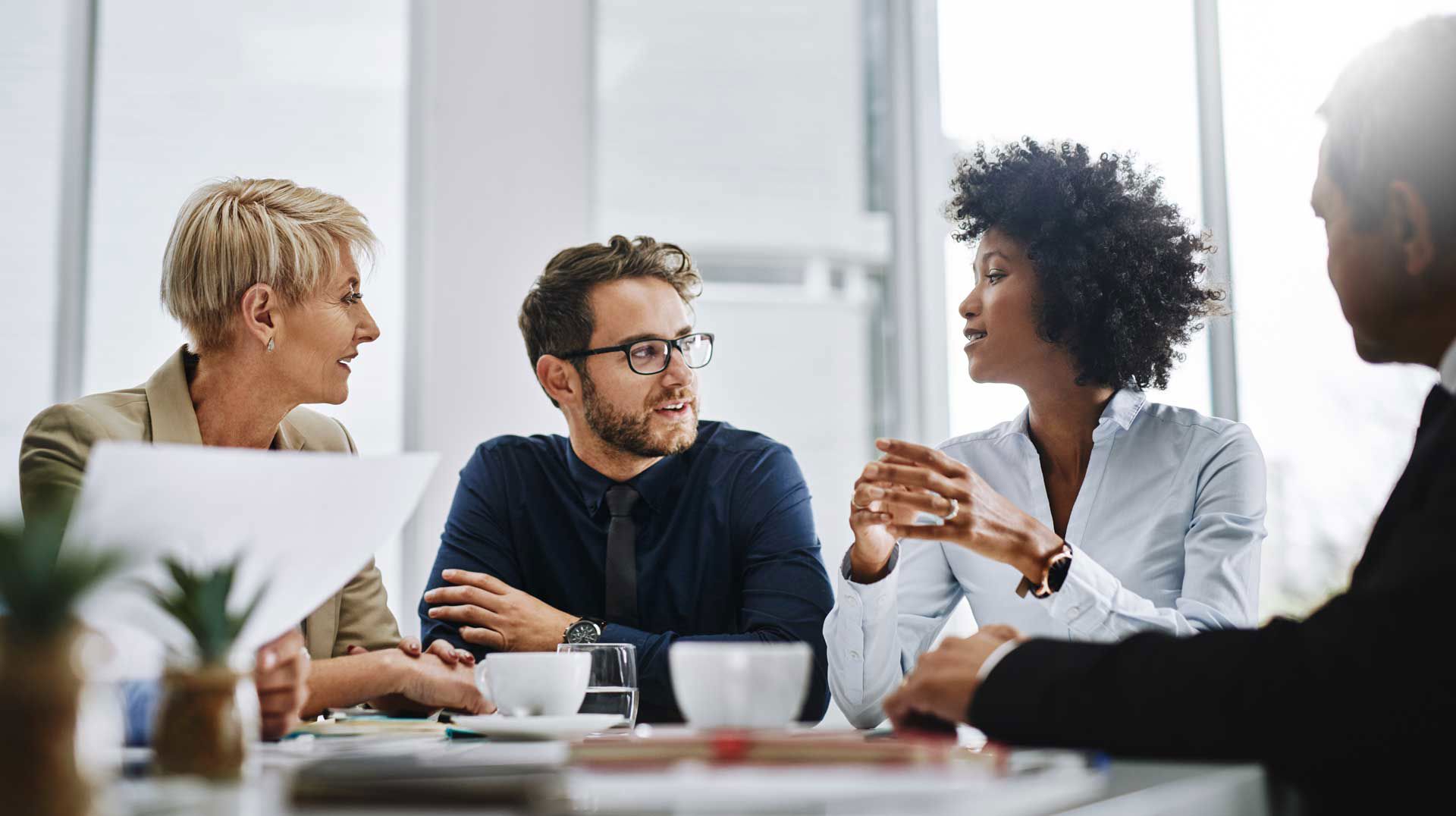 Group Of People In Team Meeting Office 3