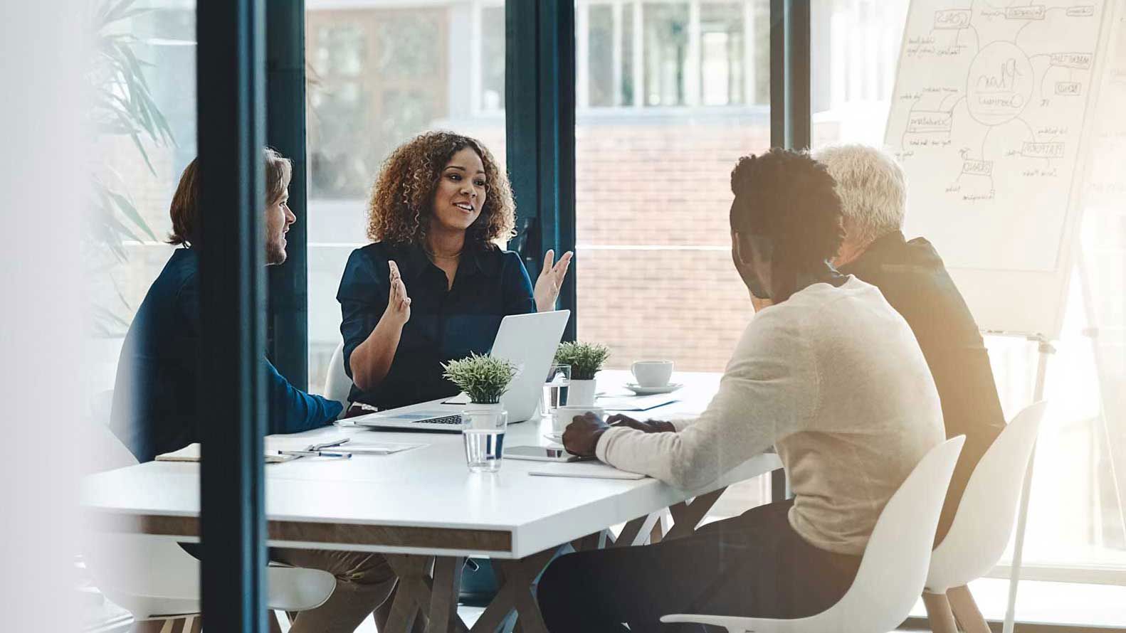 Group Of People In Team Meeting Office 4